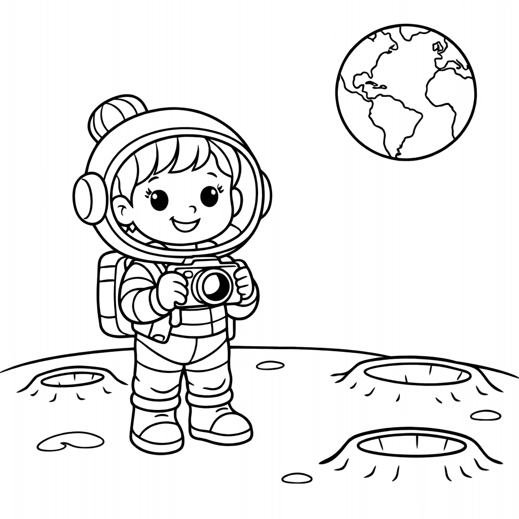 An astronaut photographer exploring space